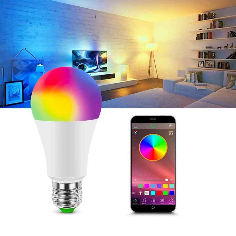 Smart dimbar ledlampa hem bluetooth-lampa bas ac neonljus musik app kontroll - bluetooth rgbw / ac 85-265v