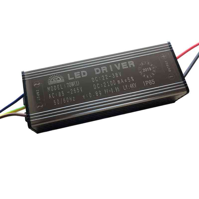 LED transformátor adaptéru ovladače AC85V-265V na DC22-38V