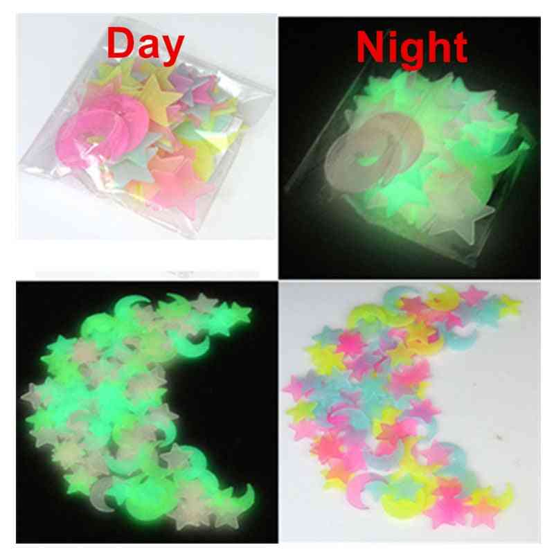 Glow In The Dark, Luminous Star Stickers For Kids Bedroom