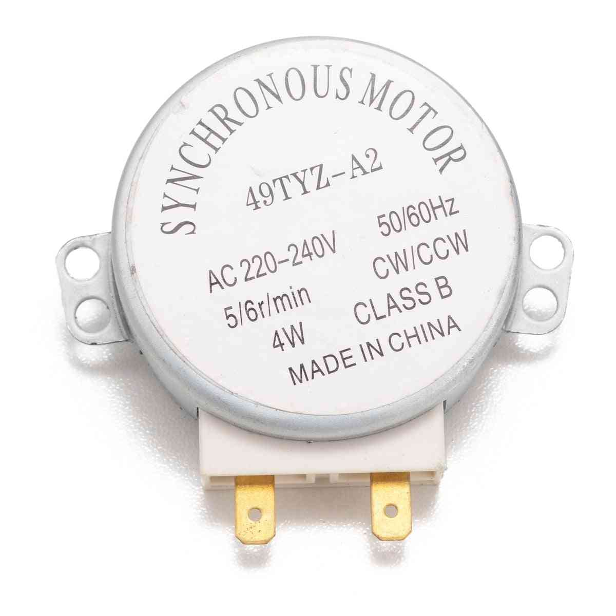 4w Synchronous Motor With 2 Pins Terminals, 6/5rpm Speed