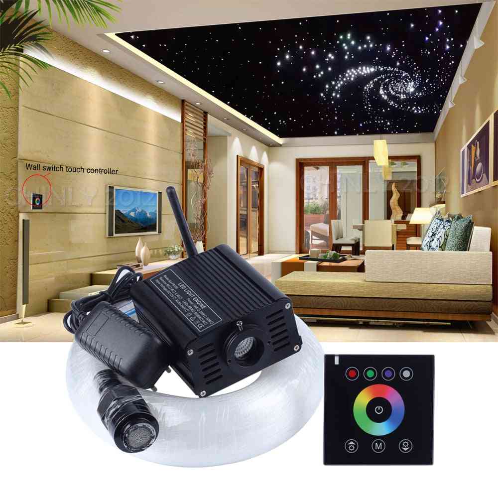 LED fibra ottica luce rgbw 2.4g wireless wall switch touch controller star kit soffitto