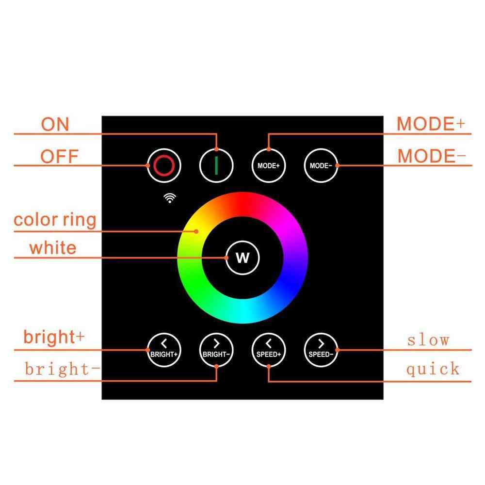 LED Glasfaser Licht RGBB 2,4 g drahtlosen Wandschalter Touch Controller Stern Decke Kit