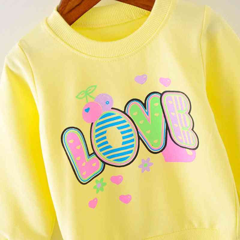 Love Pattern, Long Sleeve Tops, Autumn Clothing - Baby Sweat T-shirts