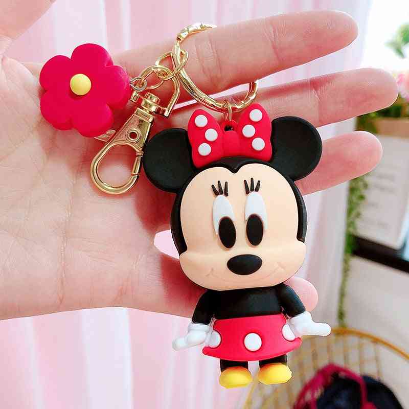Disney mickey nyckelringar söt tecknad baby pojke flicka nyckelring, kvinnor härlig väska kedja monster nyckel - mls-a