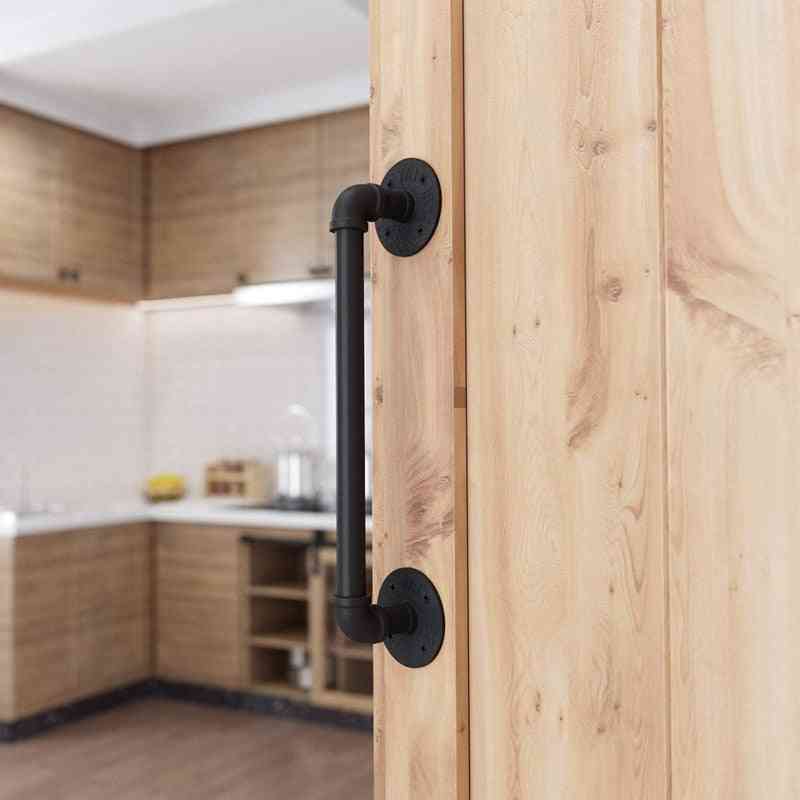 15 Inch Pipe, Industrial Style, Barn Door Handle Set
