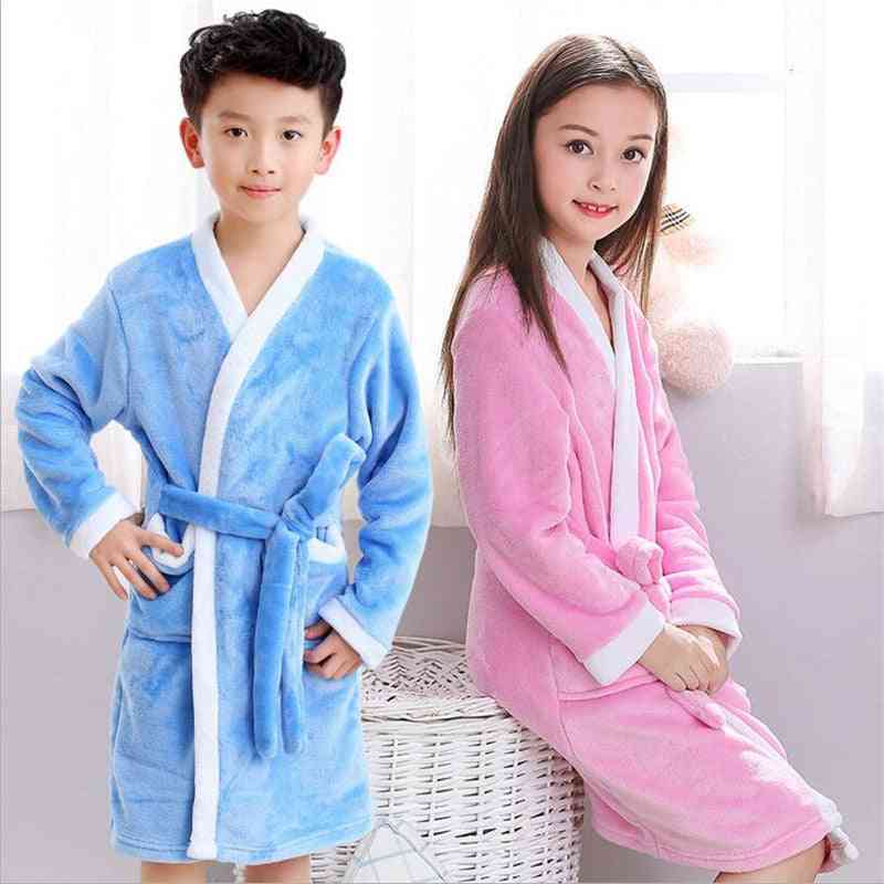 Mekani flanelni ogrtači - dječačke spavaćice odjevne pidžame, odjeća za spavanje