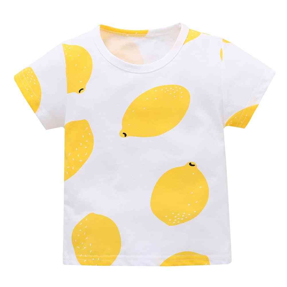 Lemon Printed, O Neck Cotton Pullover T-shirt