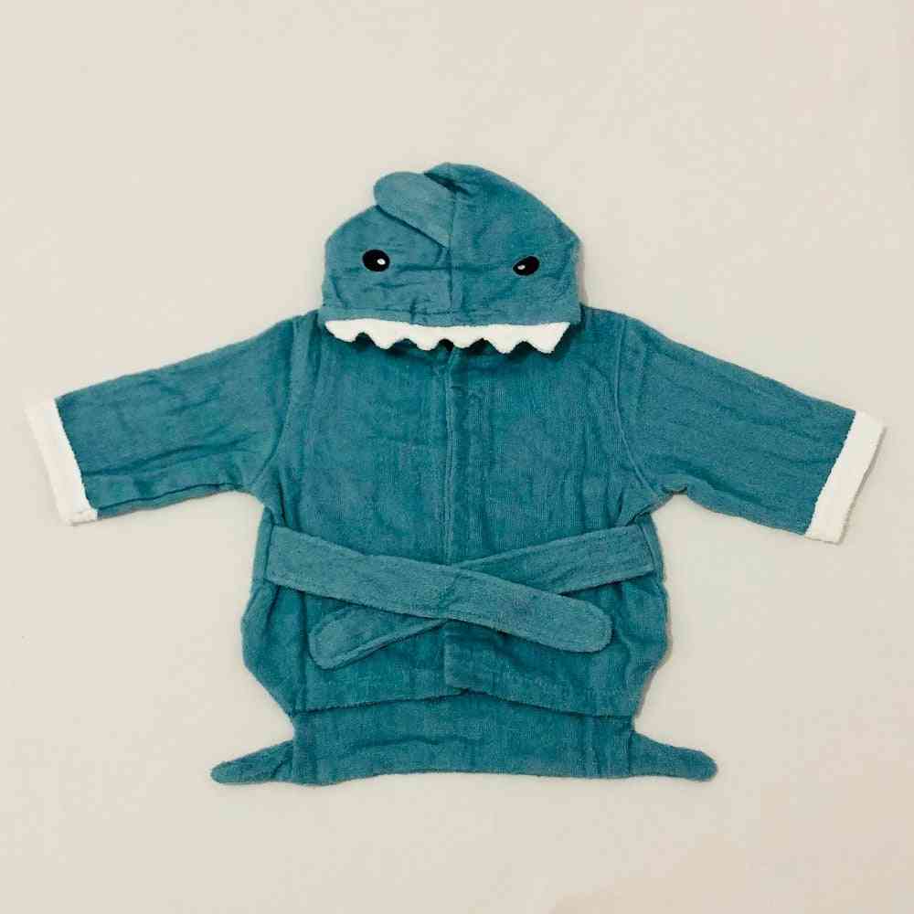 Maat l haai kinderen cartoon badjassen katoenen handdoeken voor jongens en meisjes sets thuis kleding baby strand