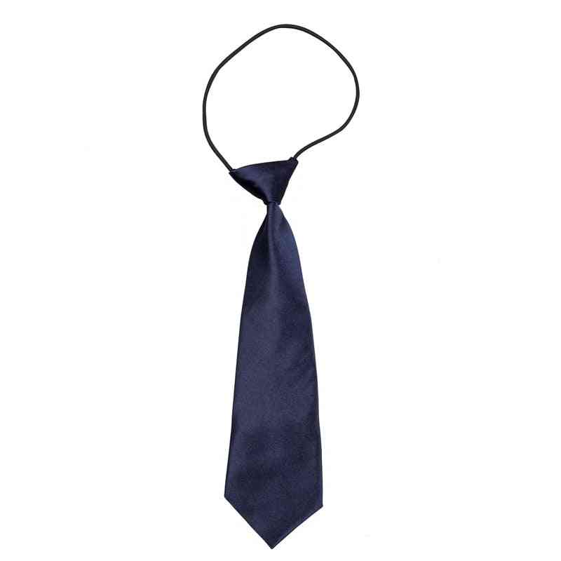 Kiinteä sininen kaulan solmio, polyesteri poikien lapsille
