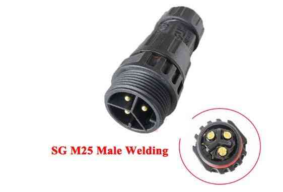 Connecteur 3Pin-M25 mâle ou femelle pour micro-onduleur série SG - connecteur mâle