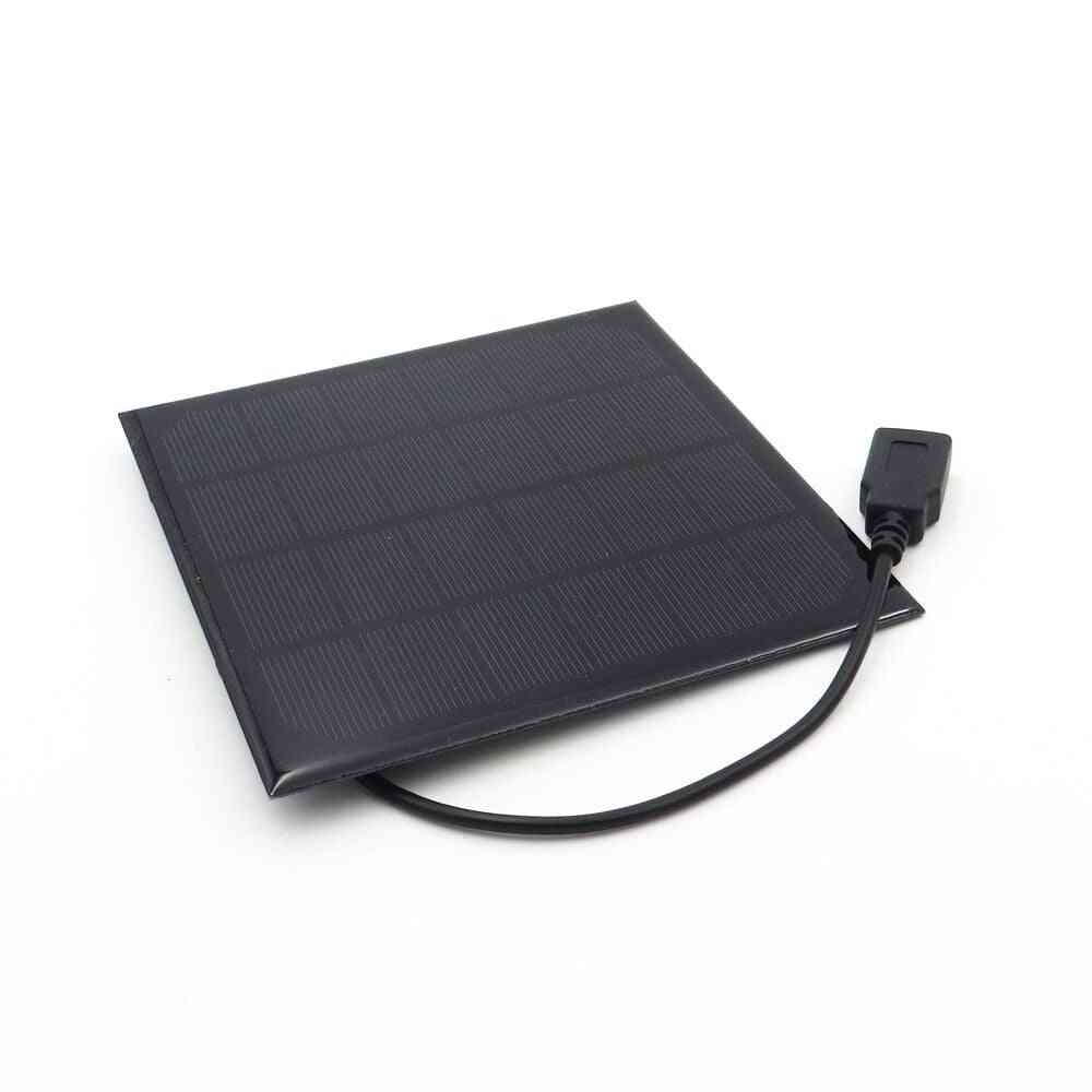 6V 3W polykristallin solpanel med kabeltråd DIY solbatteriladdare -