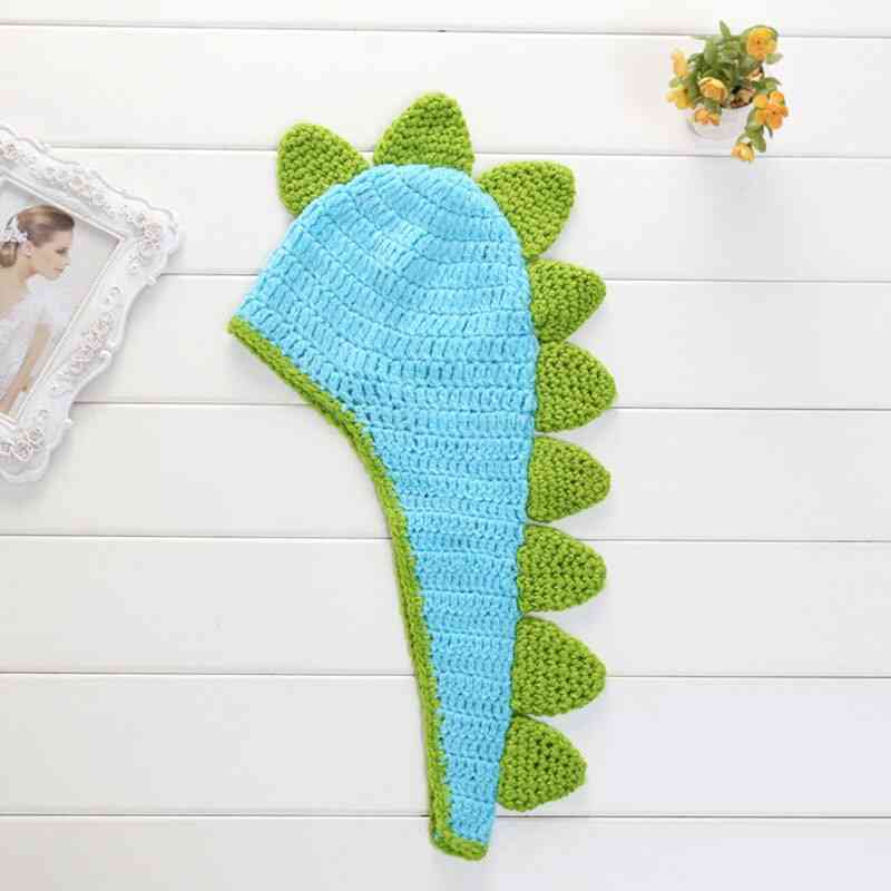 Newborn Baby Photography Props Accessories Dinosaur Hat Soft, Knitted Boy Girl Pictures Costumes Outfit