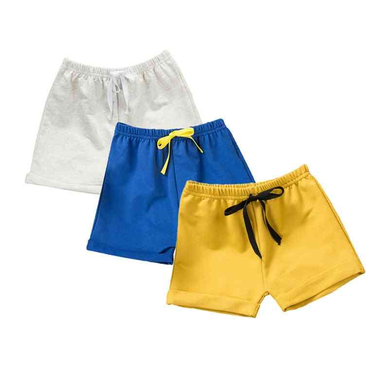 Pantalones cortos de verano para bebés, algodón de moda para niños, niñas, bragas para niños pequeños, pantalones deportivos de playa para niños, ropa - negro / 9 m