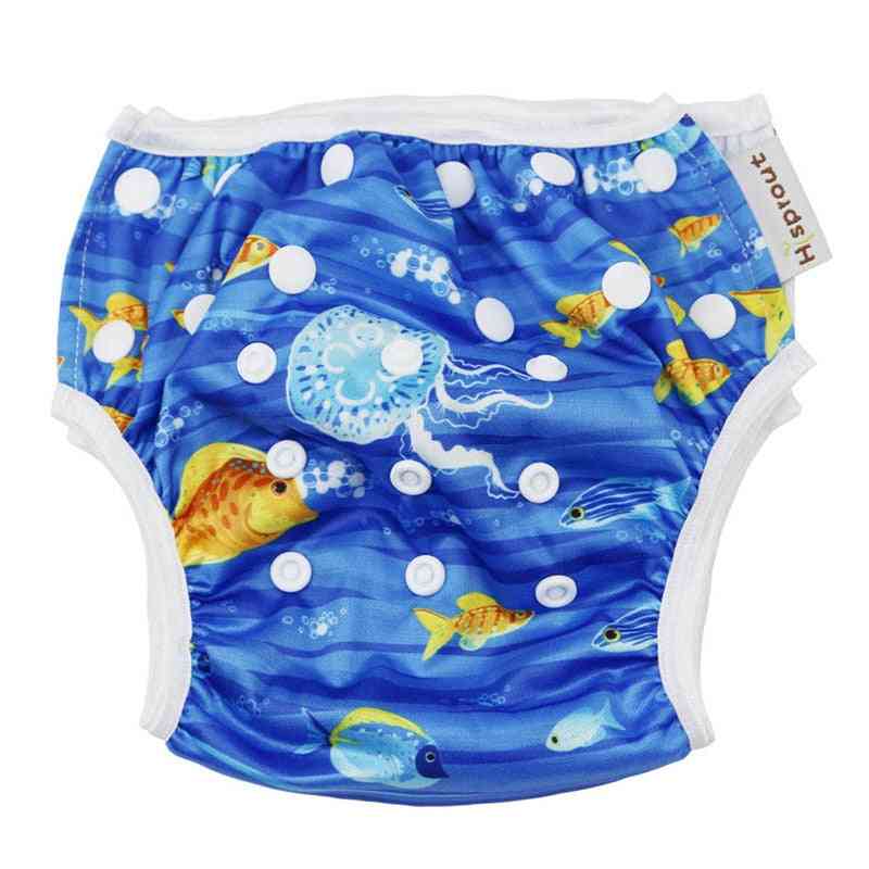 Novorozené plavky nastavitelná plenka - / letní kufry plenkové kalhotky na bazén