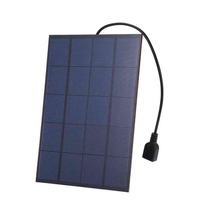 Pannello solare portatile 5v 5w con caricabatteria usb per smartphone- (210 * 165 * 3mm) -