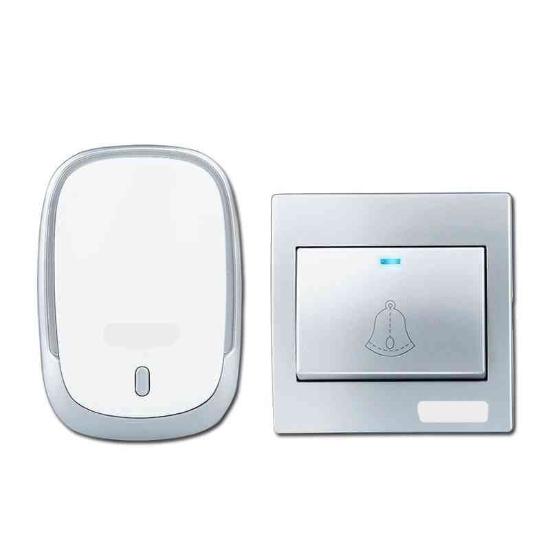 Wireless Doorbell Battery Button, 300m Remote Led Light Receiver