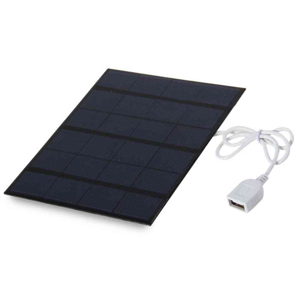 6v 3.5w Solar Panel Usb  Battery Charger