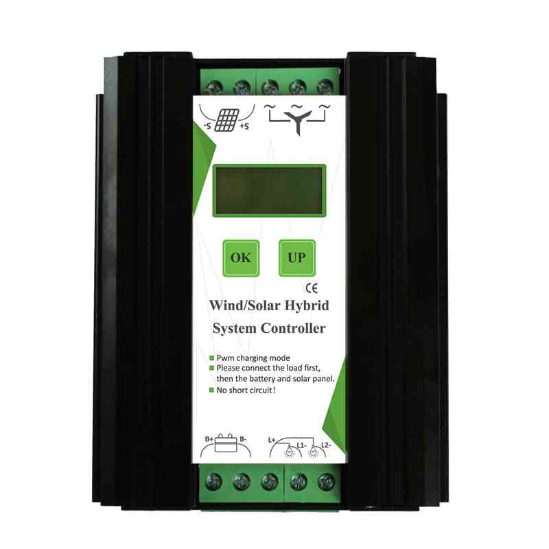 Wind And Solar Hybrid System Controller With Lcd Monitor