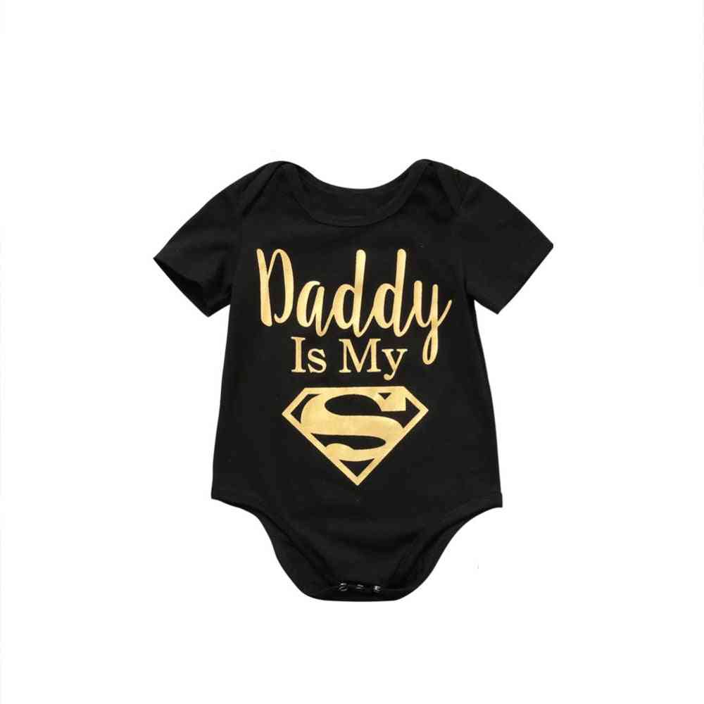Boys / Clothes, Daddy Is My Hero Print Jumpsuit