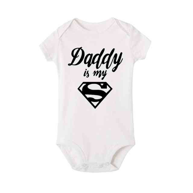 Boys / Clothes, Daddy Is My Hero Print Jumpsuit