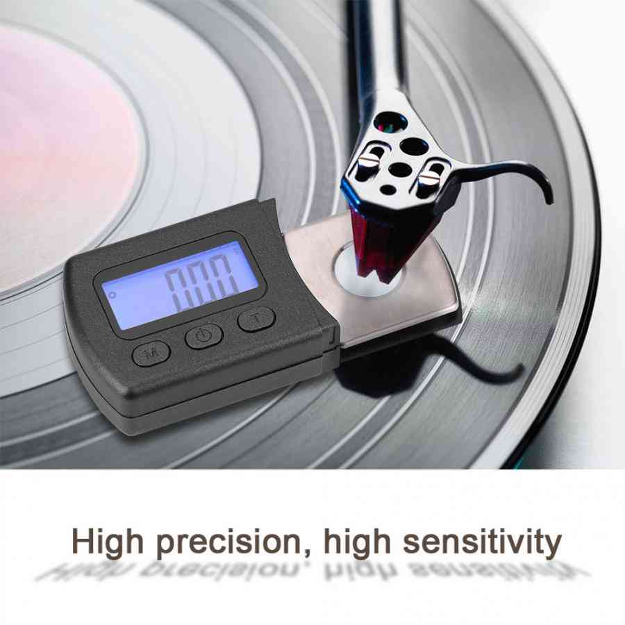 Portable Lcd Digital, Stylus Tracking Force Gauge With Calibration Weight And Case