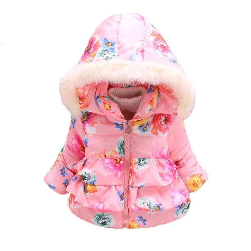 Bebé niña otoño invierno abrigos chaquetas, abrigos con capucha de algodón infantil abrigos para niñas recién nacidas - como imágenes-771 / 12m