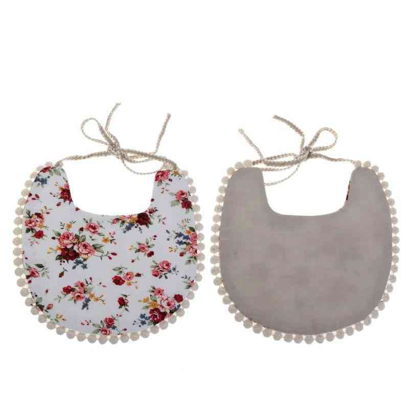 Vintage Floral, Newborn Double Sided Bibs For Baby