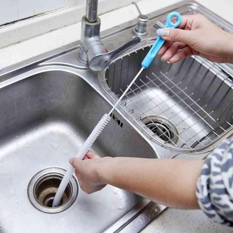 Bendable Sewer Pipeline, Dredge Sink Hair Cleaning Tool For Bathroom / Kitchen