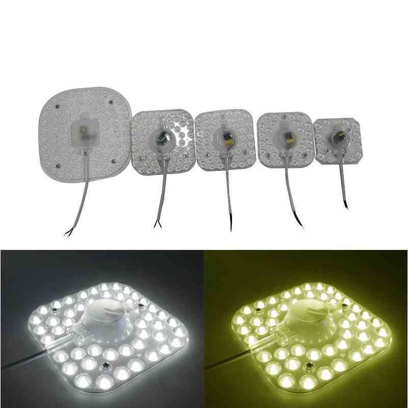 Led-paneelverlichting 220v plafond optische lensmodule lampbord magnetische installatie van huisverlichting - natuurlijk wit / 6w