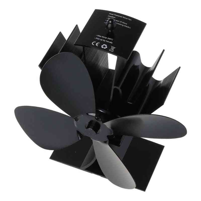Silent Stove Electrical Fan For Firepla With 4 Blades