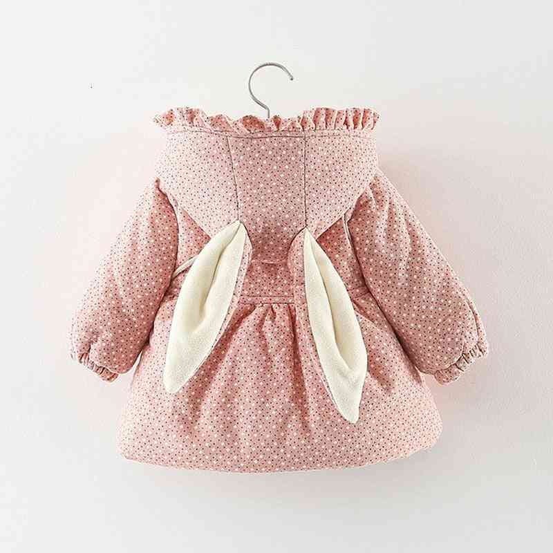 Newborn Girl Clothes, Floral Hooded Cotton Padded Jacket Outerwear