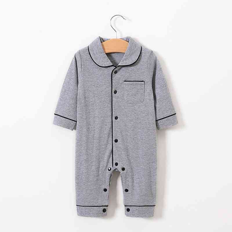 Infant Baby Clothing, Full Sleeve Solid Rompers Cotton Casual Sleepwear