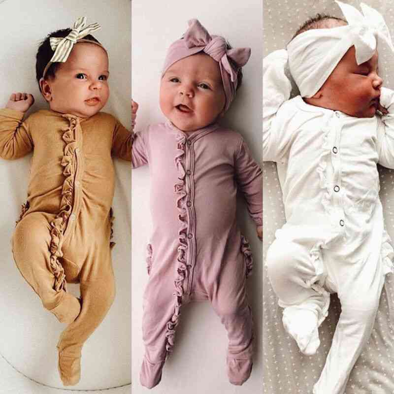 Infant Baby Boy / Girl Romper Playsuits, Sleepwear Pyjamas Headband Clothes