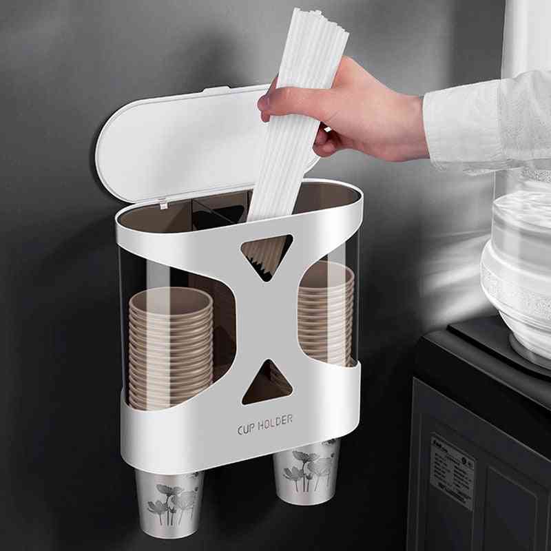 קיר נייר חד פעמי / קפה / מתקן לספל מתקן - נוטל כוס טיפה אוטומטי לבית - לבן