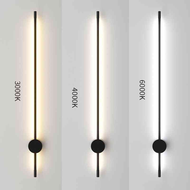 Moderna minimalistiska ledda golv nordiska stående lampor, vardagsrum svart aluminium tripot stativ ljus