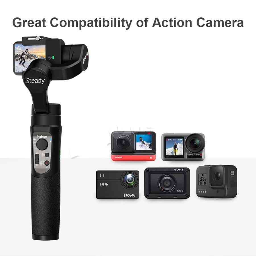3-axis Splash Proof Handheld Gimble For Action Camera