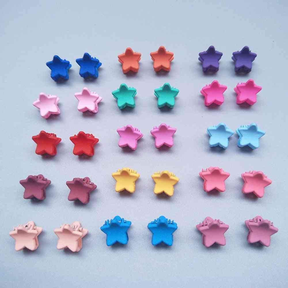 Cute Candy/flower/mickey Mouse/star Shape, Small Claw Hair Clips For Kids