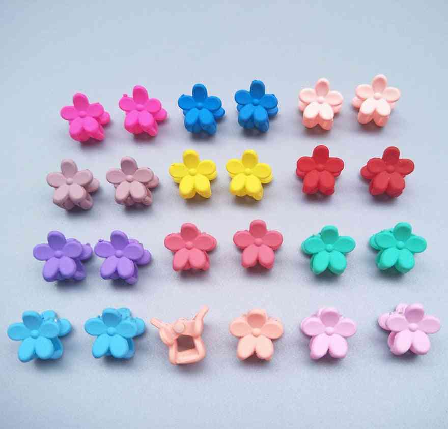 Cute Candy/flower/mickey Mouse/star Shape, Small Claw Hair Clips For Kids