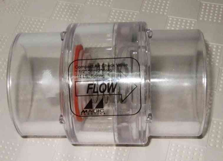 Spa Hot Tub Air Blower Clear Check Valve, 1/4 Lb Spring