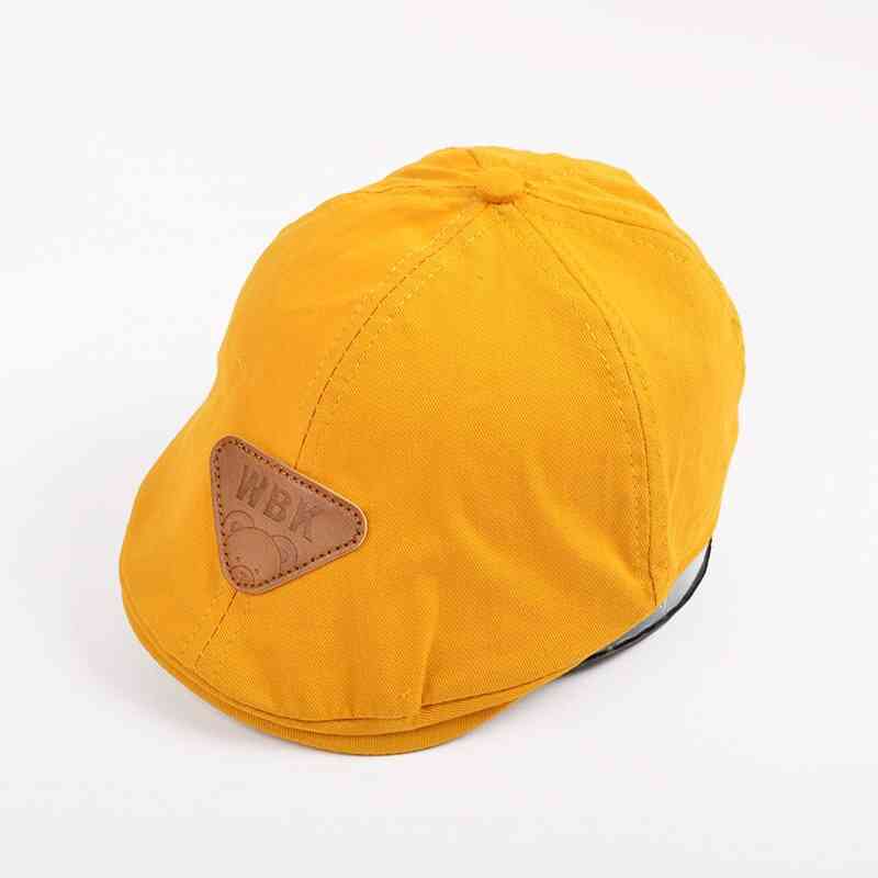 Baby Cotton Beret Hat, Baby Cap Summer, Autumn Denim Jean Stripe Flat Caps