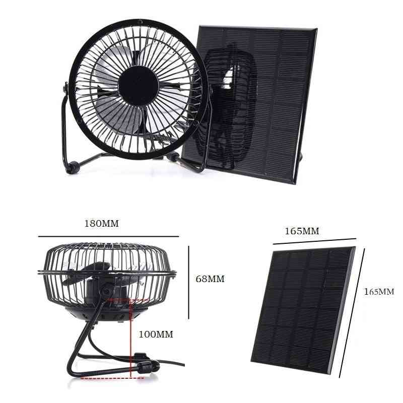 Solar Powered Panel, Iron Fan