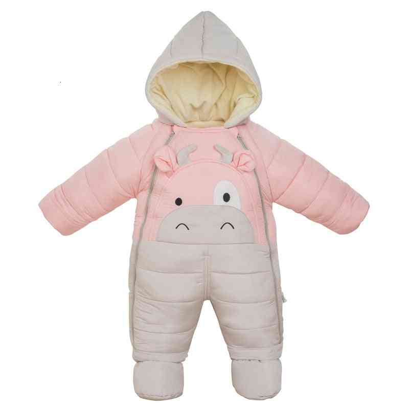 Studená zima zateplené oblečenie - novorodenec, dievča, kabát, kombinéza