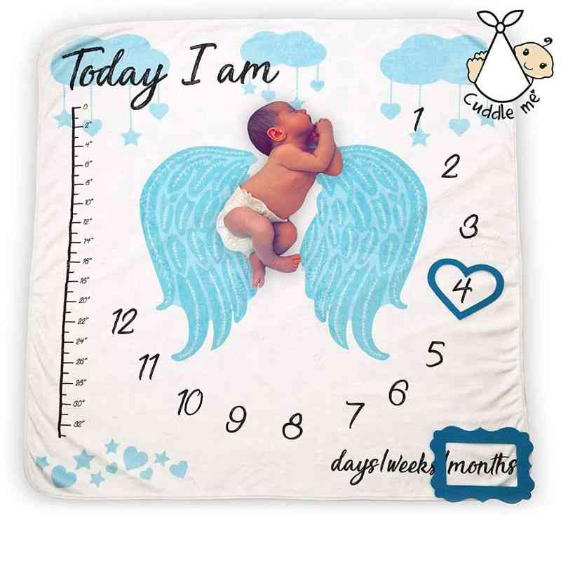 Baby foto tæppe, fotografering prop baggrund klud, wing kalender trykt
