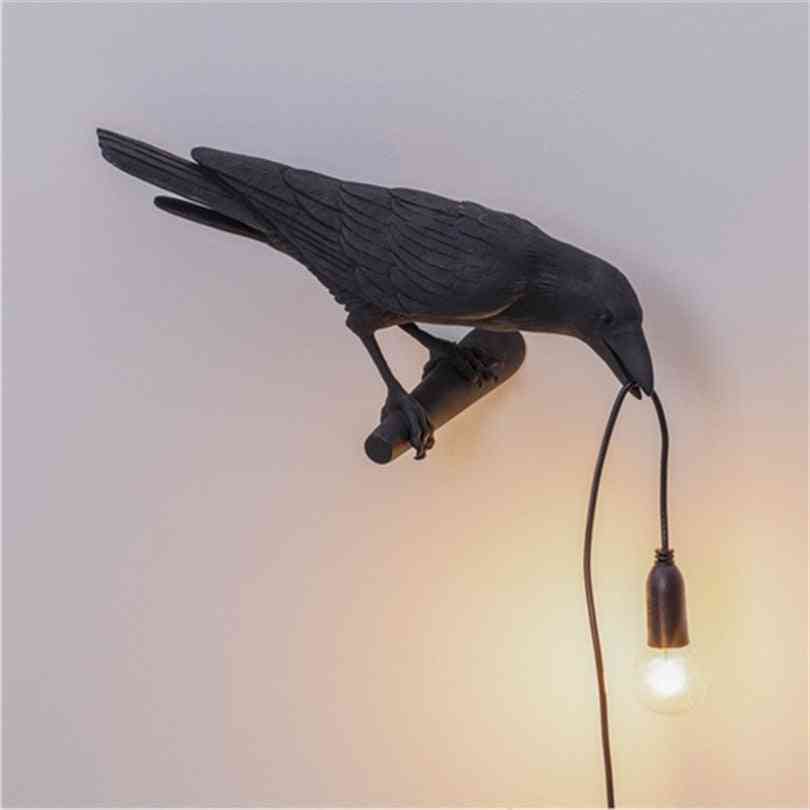 Designer Bird Lamp Led Wall Lamp With Plug In Cord Living Room Bedside Lights