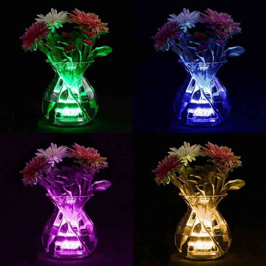 10 Led Remote Controlled Submersible Light, Battery Operated Underwater Night Lamp