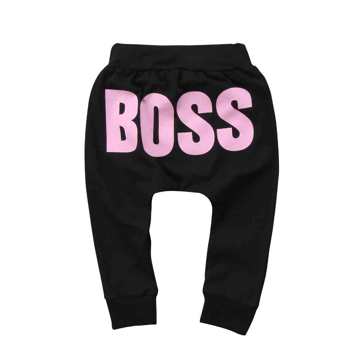 Baby gutter / jenter brev boss bukser- bomull baby jenter harembukse for baby uformelle bukser gutt / jente klær