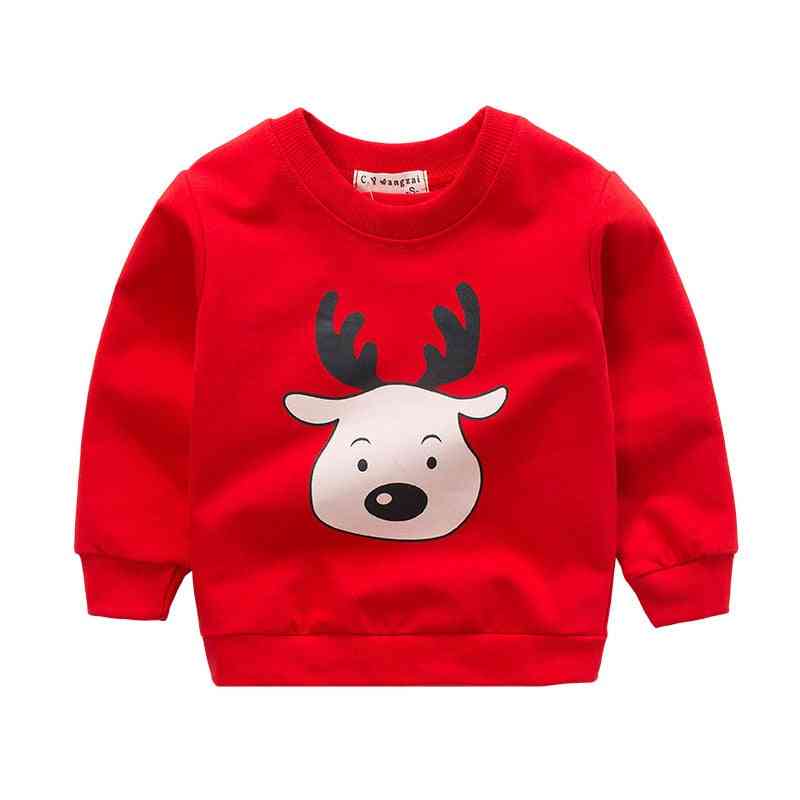 Cartoon Animal Long Sleeve Cotton Sweater / Sweatshirts