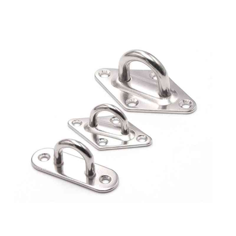 M5 m6 m8 serratura in acciaio inox cerniere per porte fibbia tenda da barca accessori per vela piastra per occhi diamante / forma ovale - forma ovale / m5