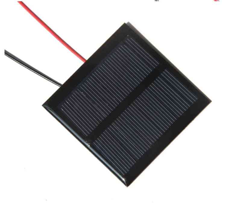 0,6W 5,5V solcell polykristallin solpanelladdare med 15 cm kabel -