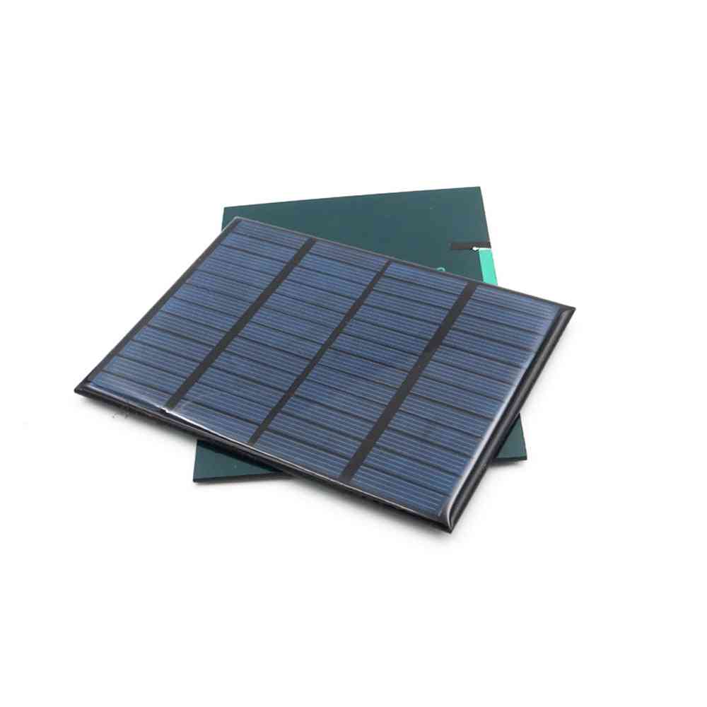 12V 1,5W solcellepanel standard epoxy polykrystallinsk silicium DIY batteri opladning -